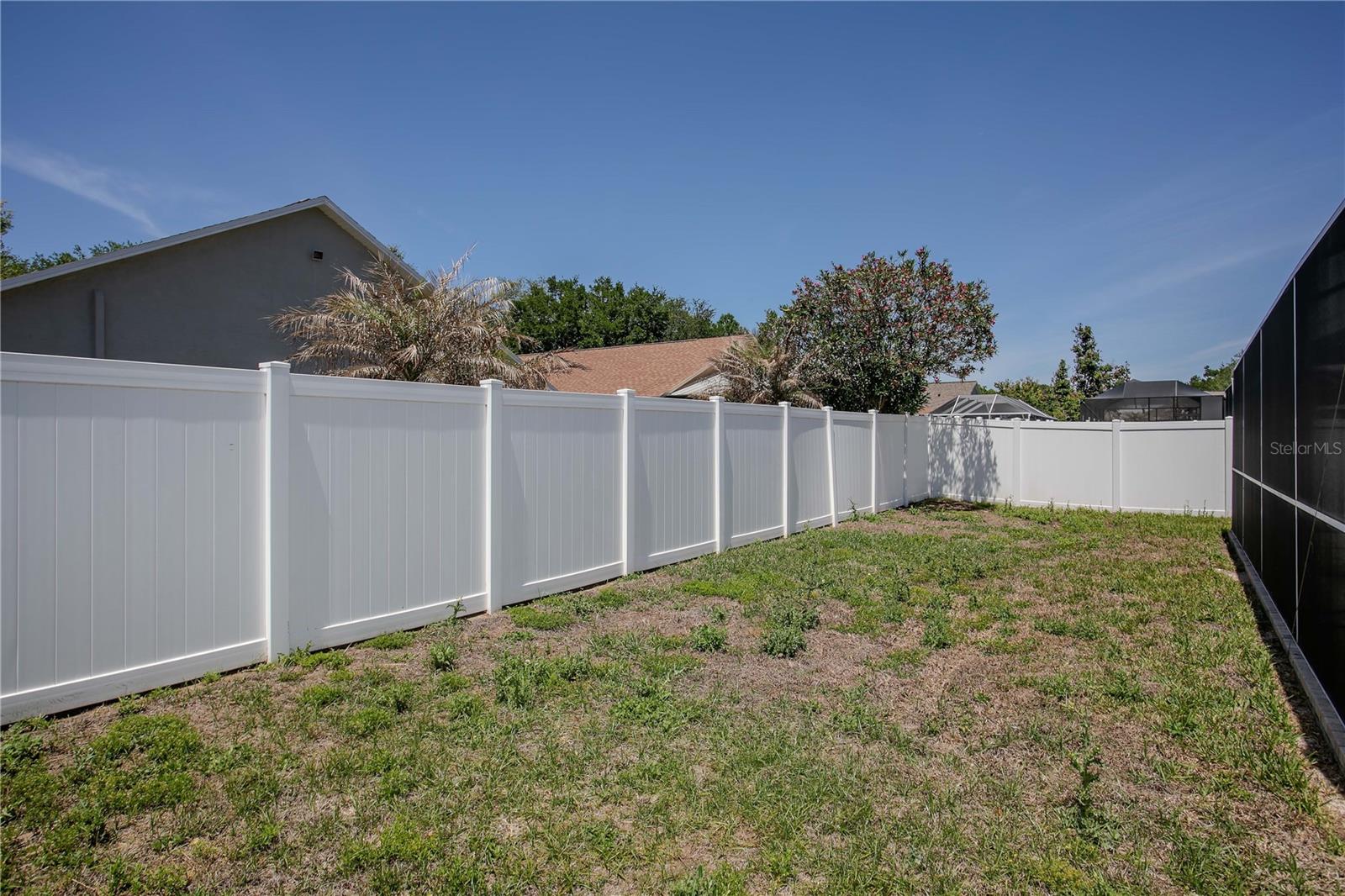 Fully Fenced in Yard