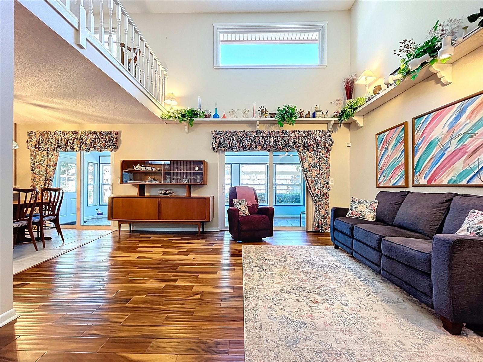 Sliding doors lead to Florida Room