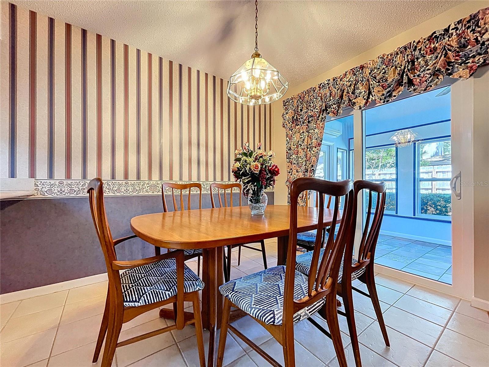 Sliding doors into the Florida Room