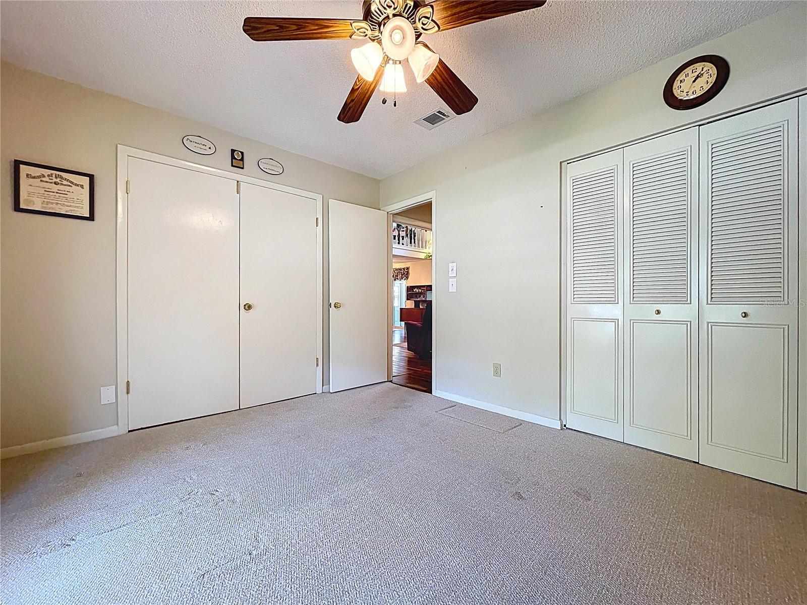 Privacy with foyer double doors closed