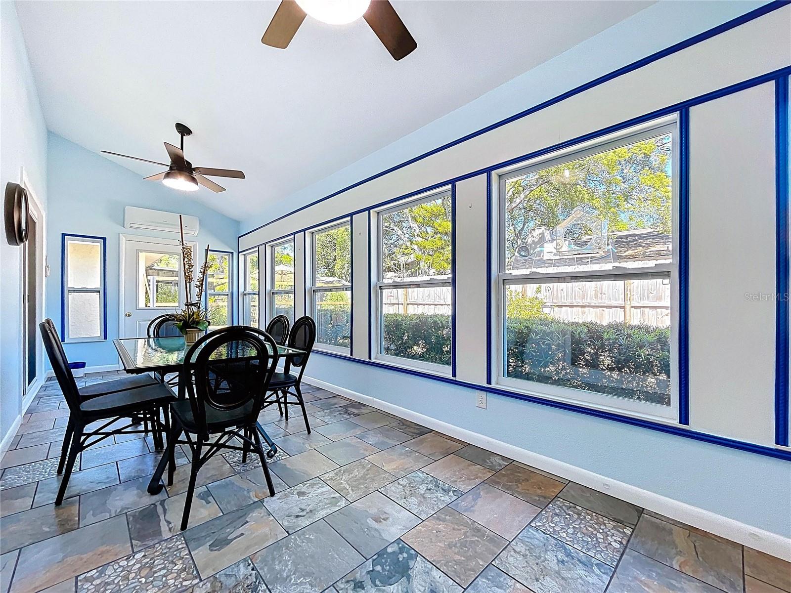 200 sq ft tiled Florida Room