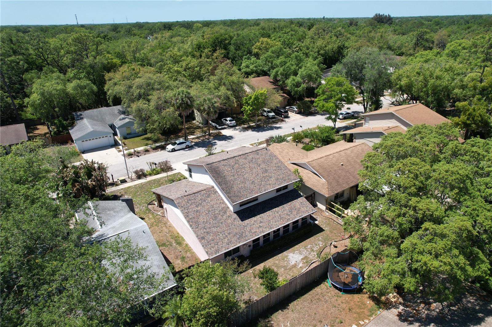 Aerial view of home