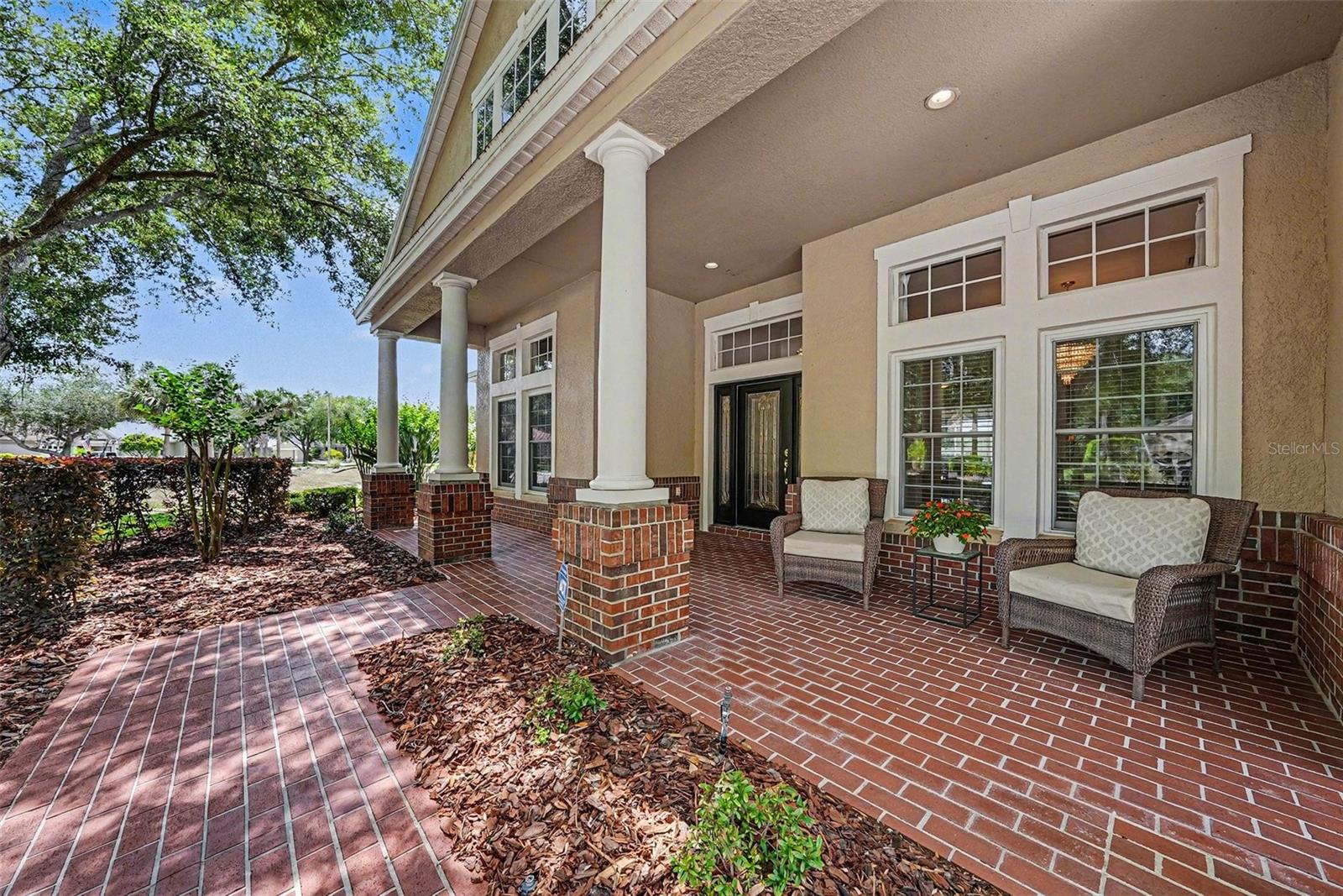 Inviting front porch