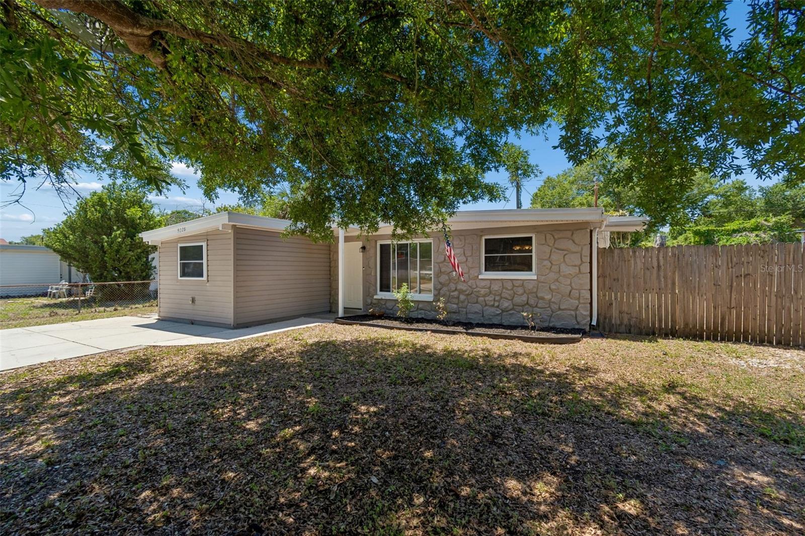 Side view of the front