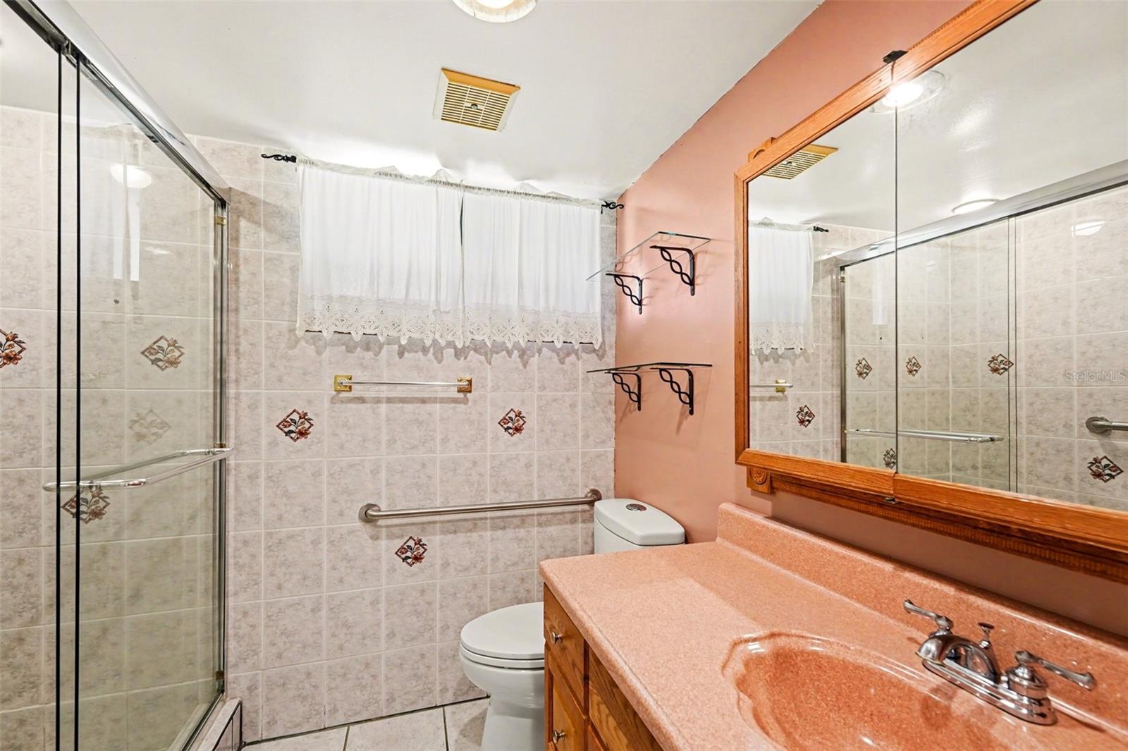 Master Bath En Suite. (Step in Shower, Natural Light)