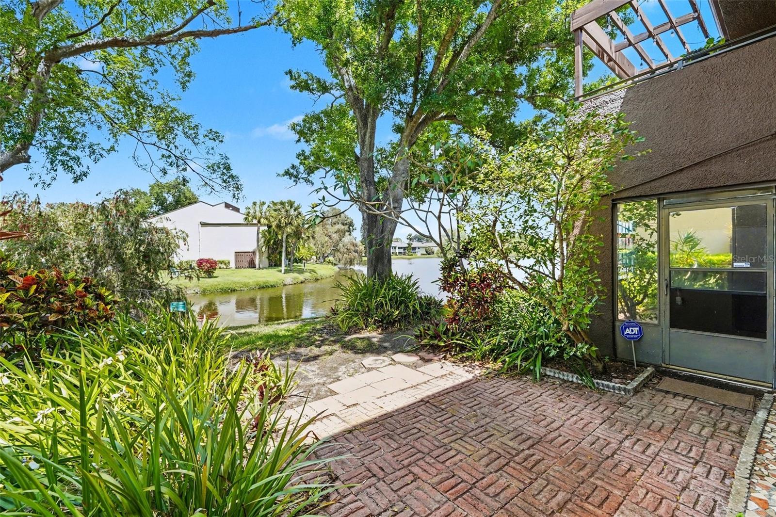 Outdoor Patio - Water View!!!  (Access to enclosed patio shown here)