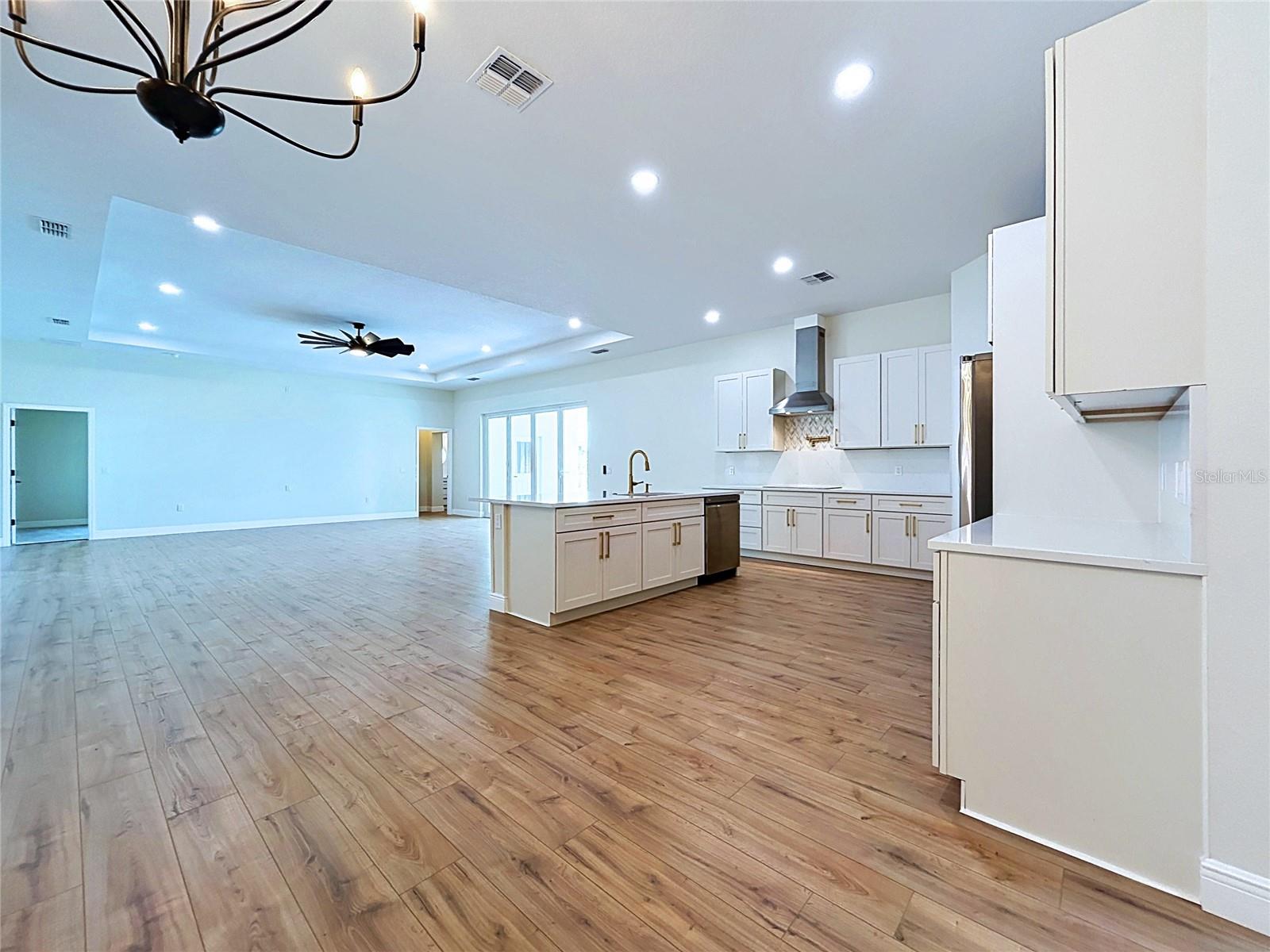 Open Kitchen/Living Room Combo