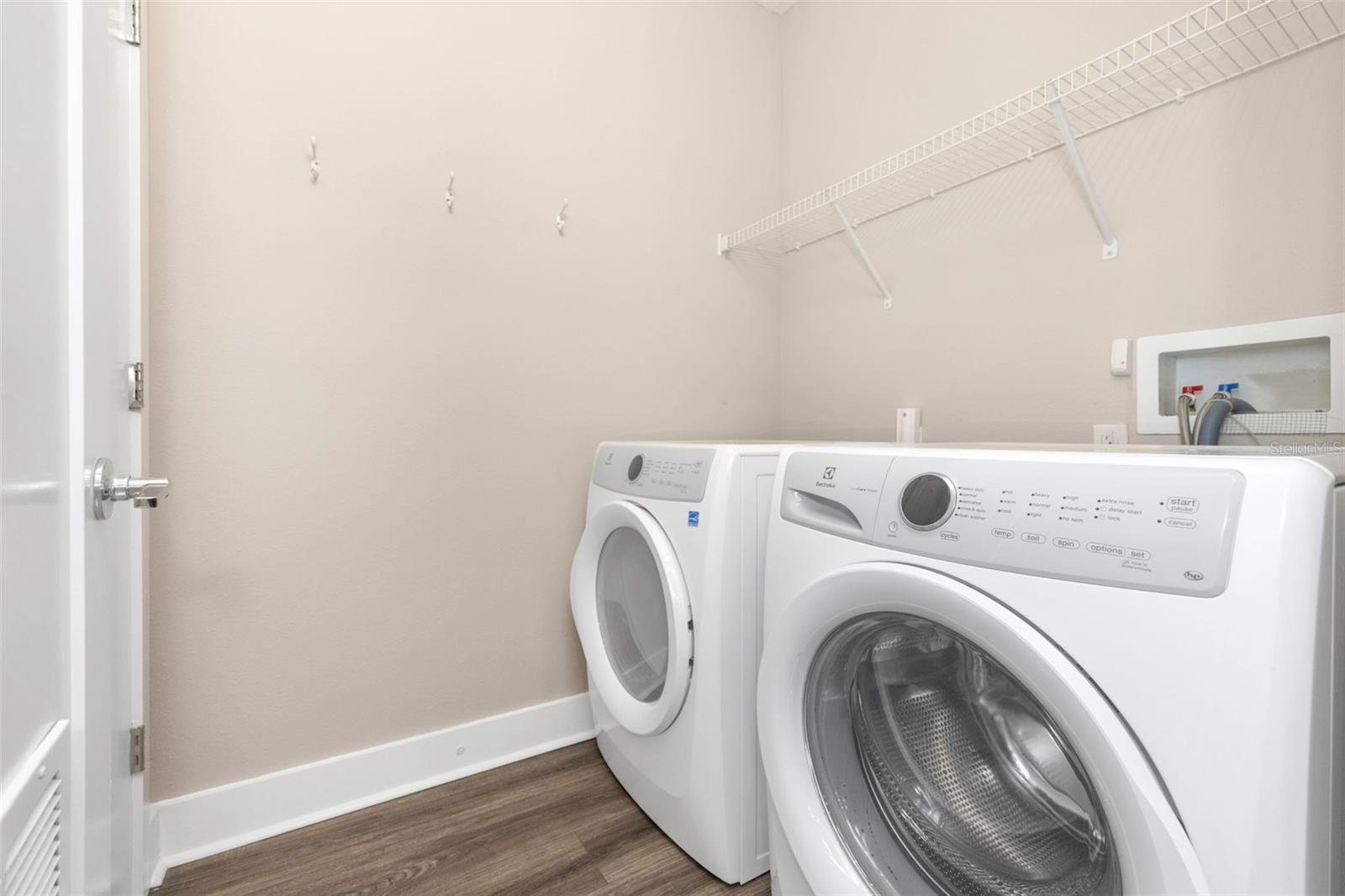 Laundry room with washer & dryer.