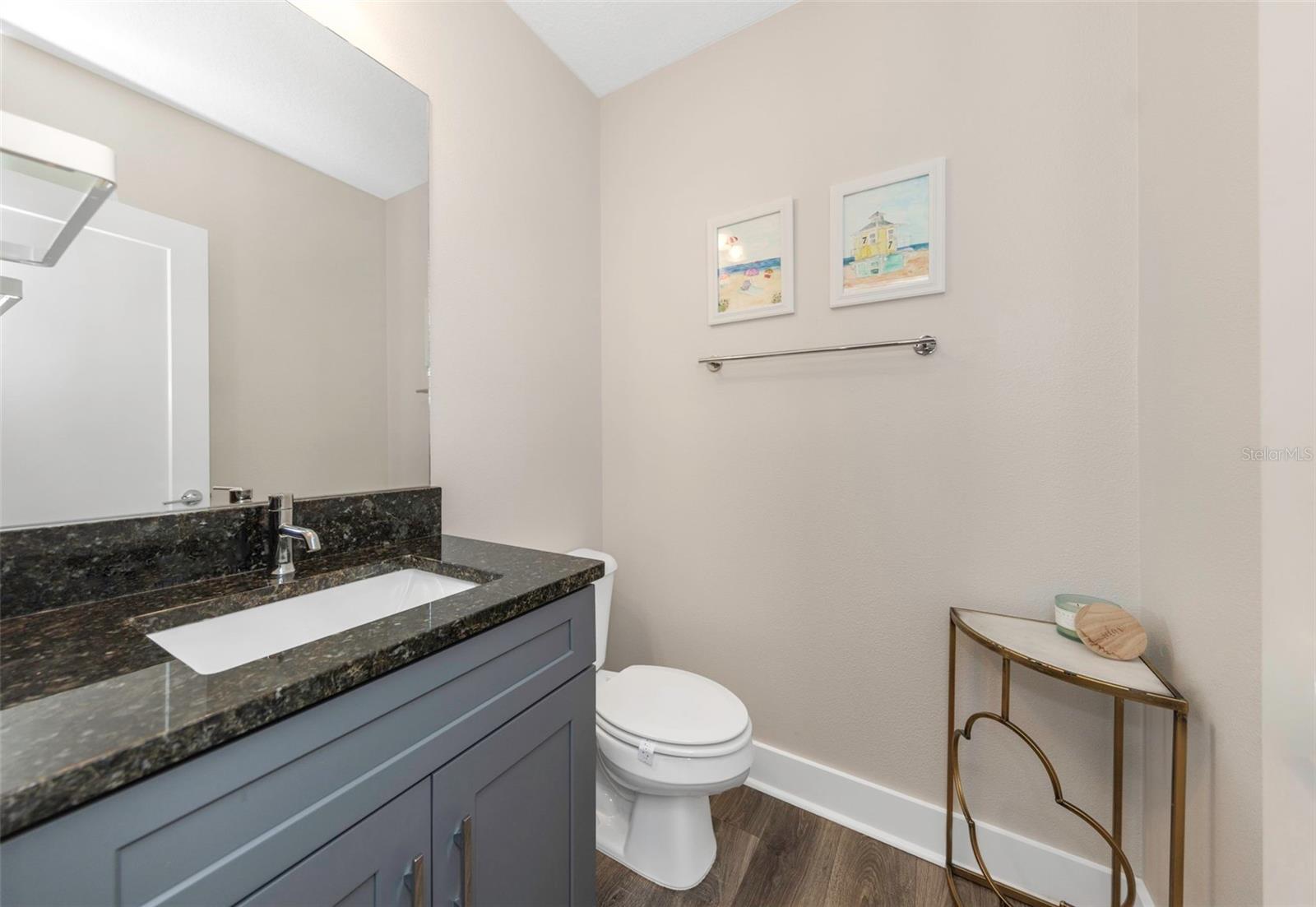 Second floor guest half bath.