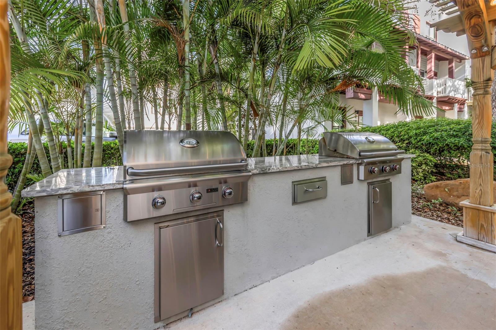 As well as two gas grills.