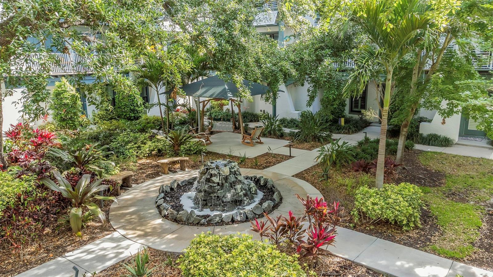 And a Courtyard fountain.