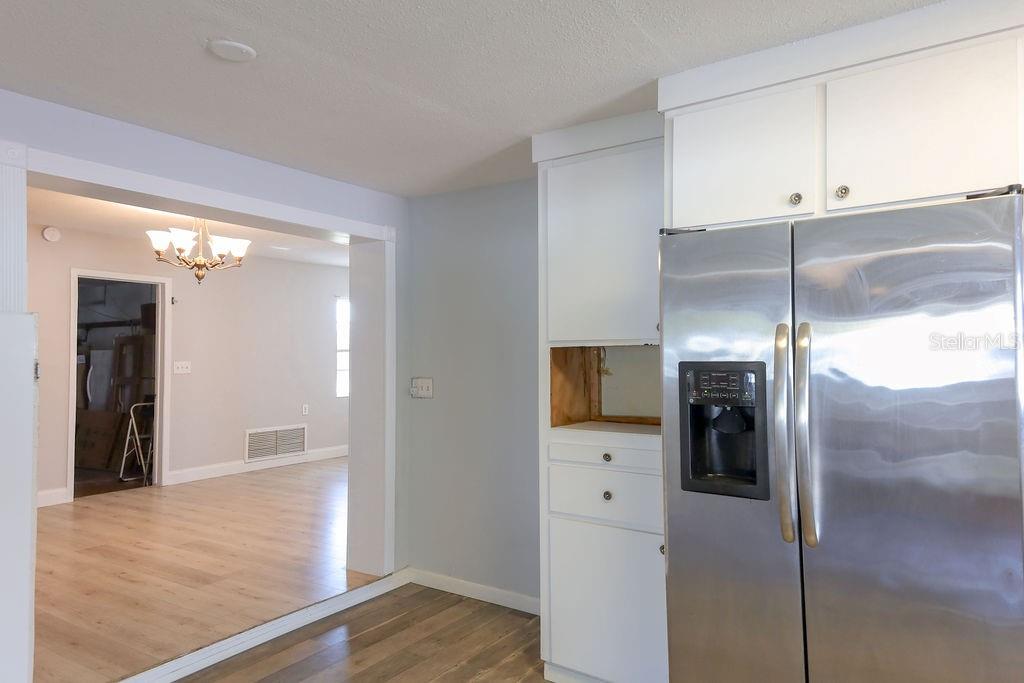 View from the kitchen to great room