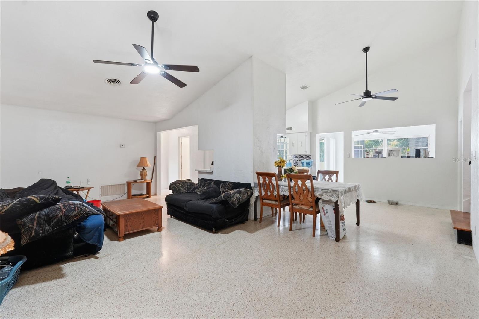 Living Room & Dining Space