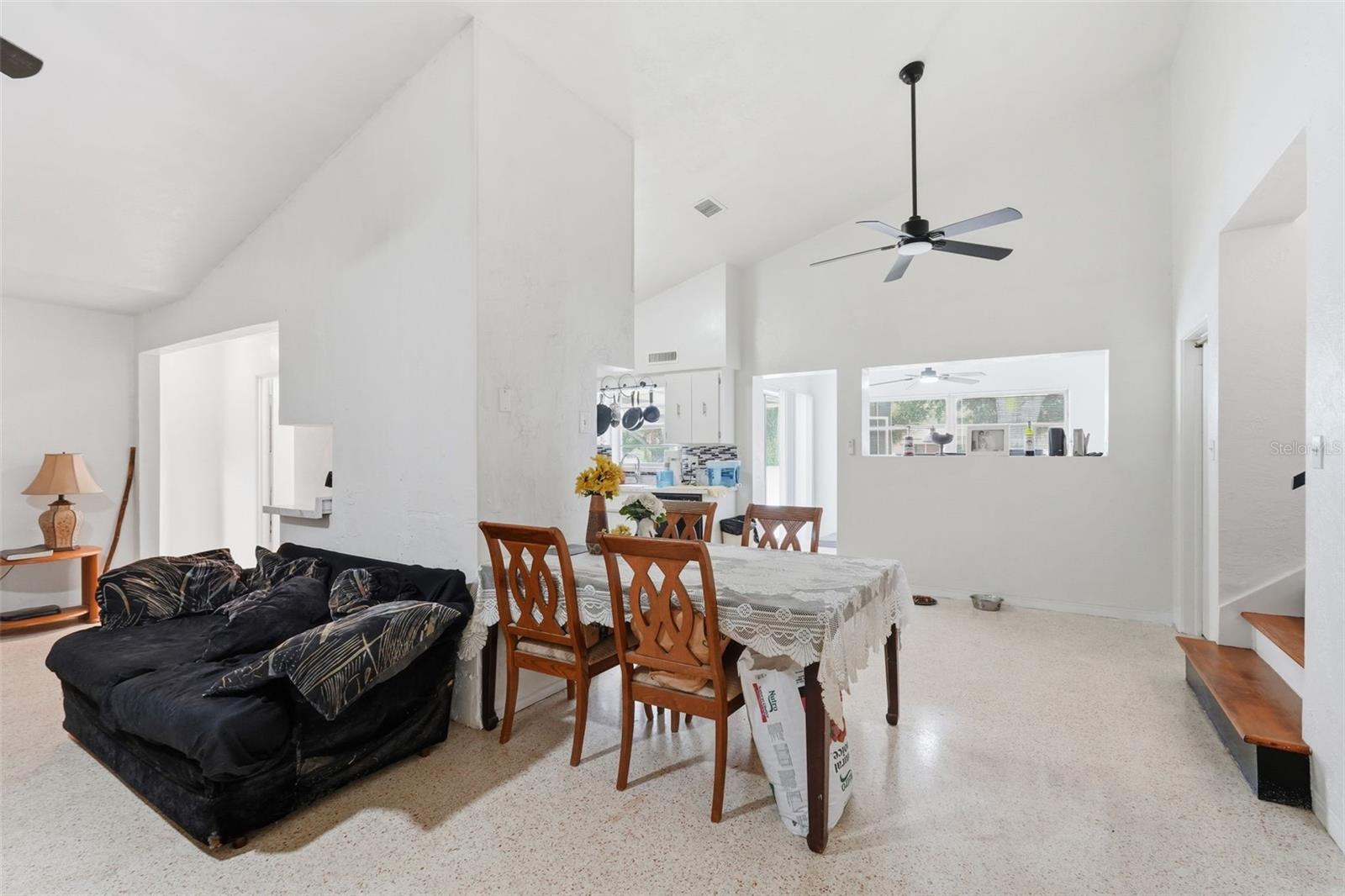 Living Room & Dining Space