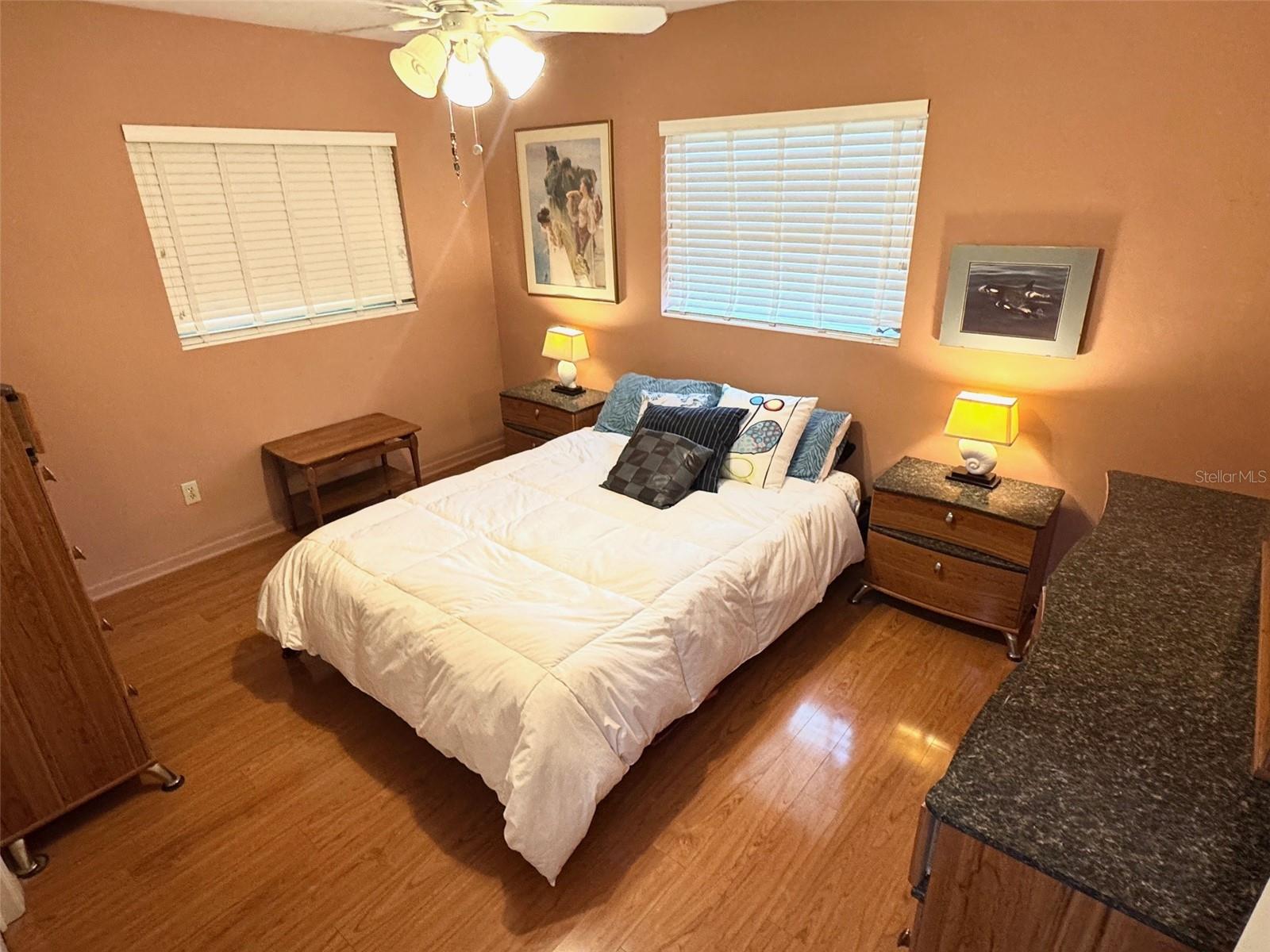 Nicely furnished primary bedroom