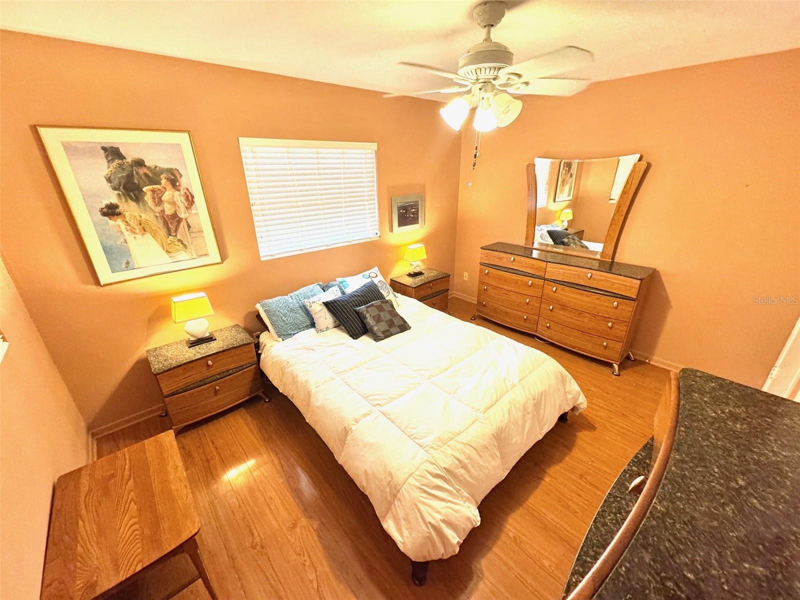 Furnished primary bedroom