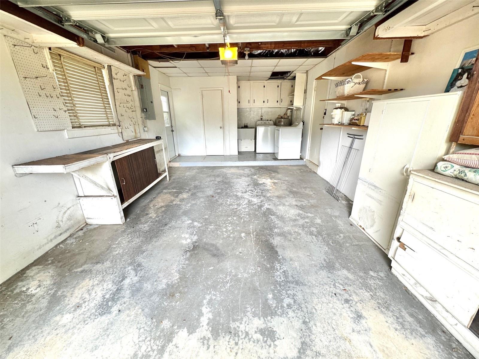 Storage cabinets in garage