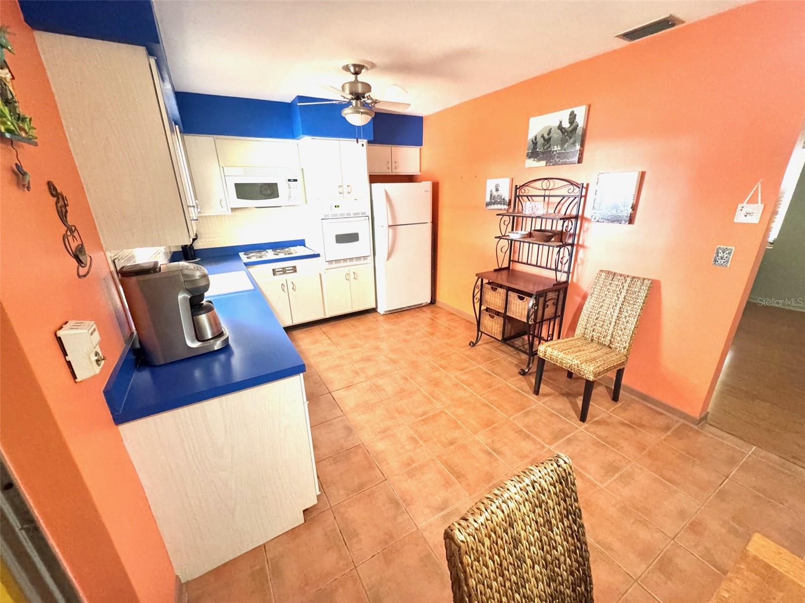 Terra cotta tile flooring