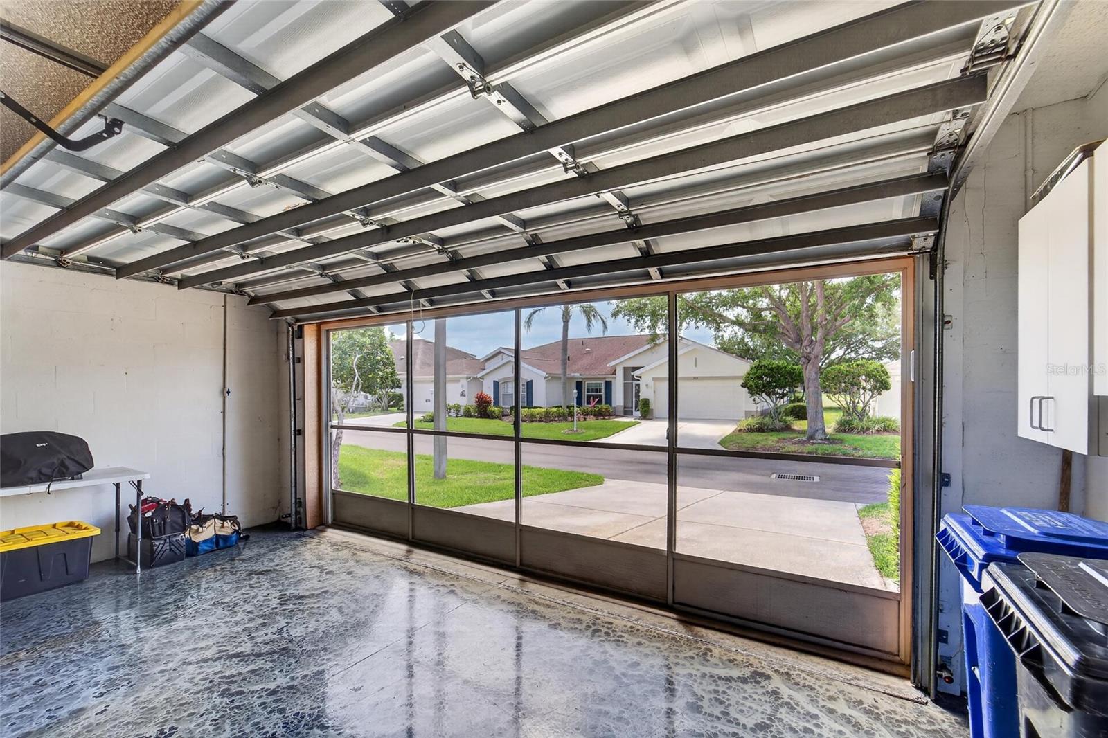 screened sliders for garage