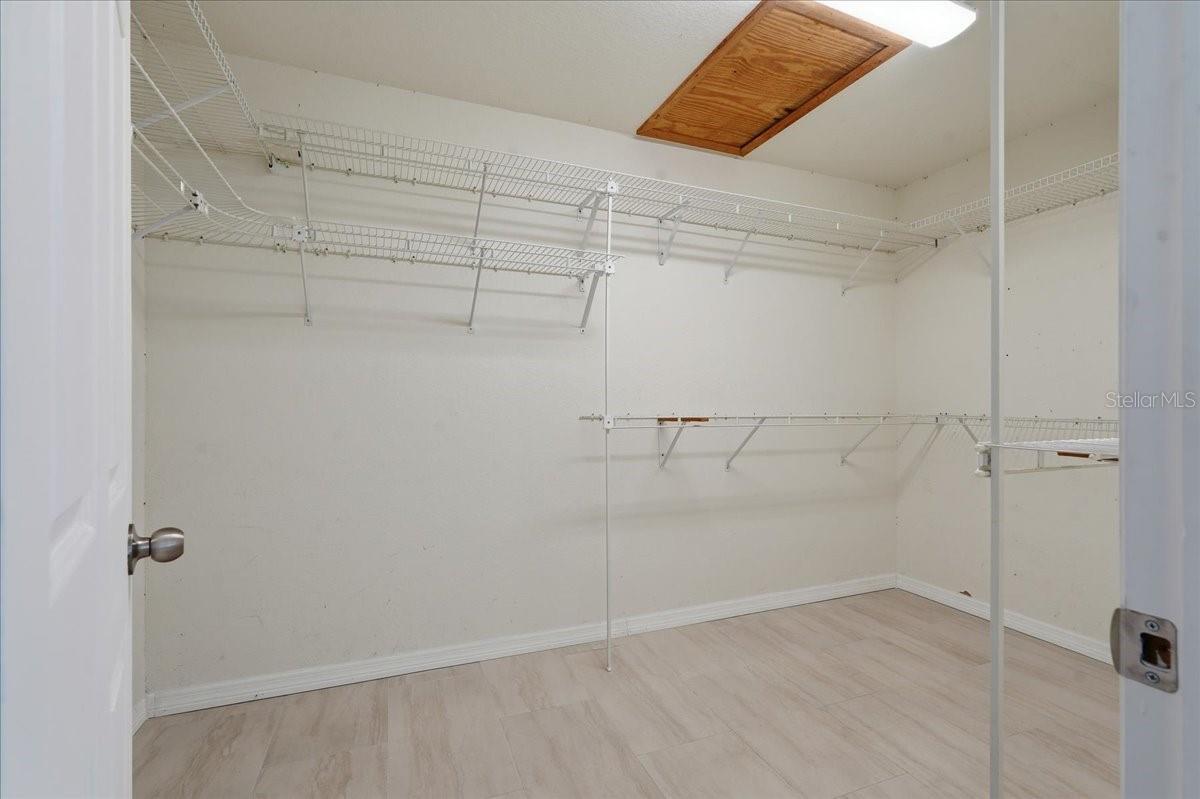 PRIMARY WALK IN CLOSET