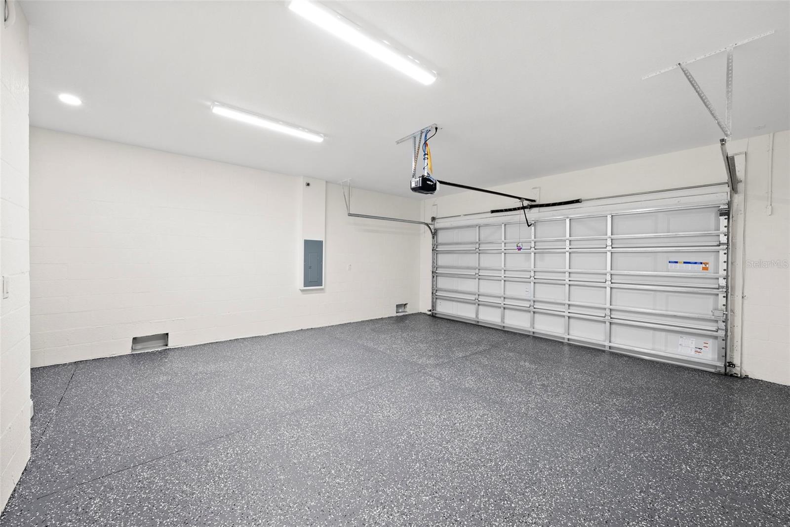 Garage with Epoxy Finished Floor