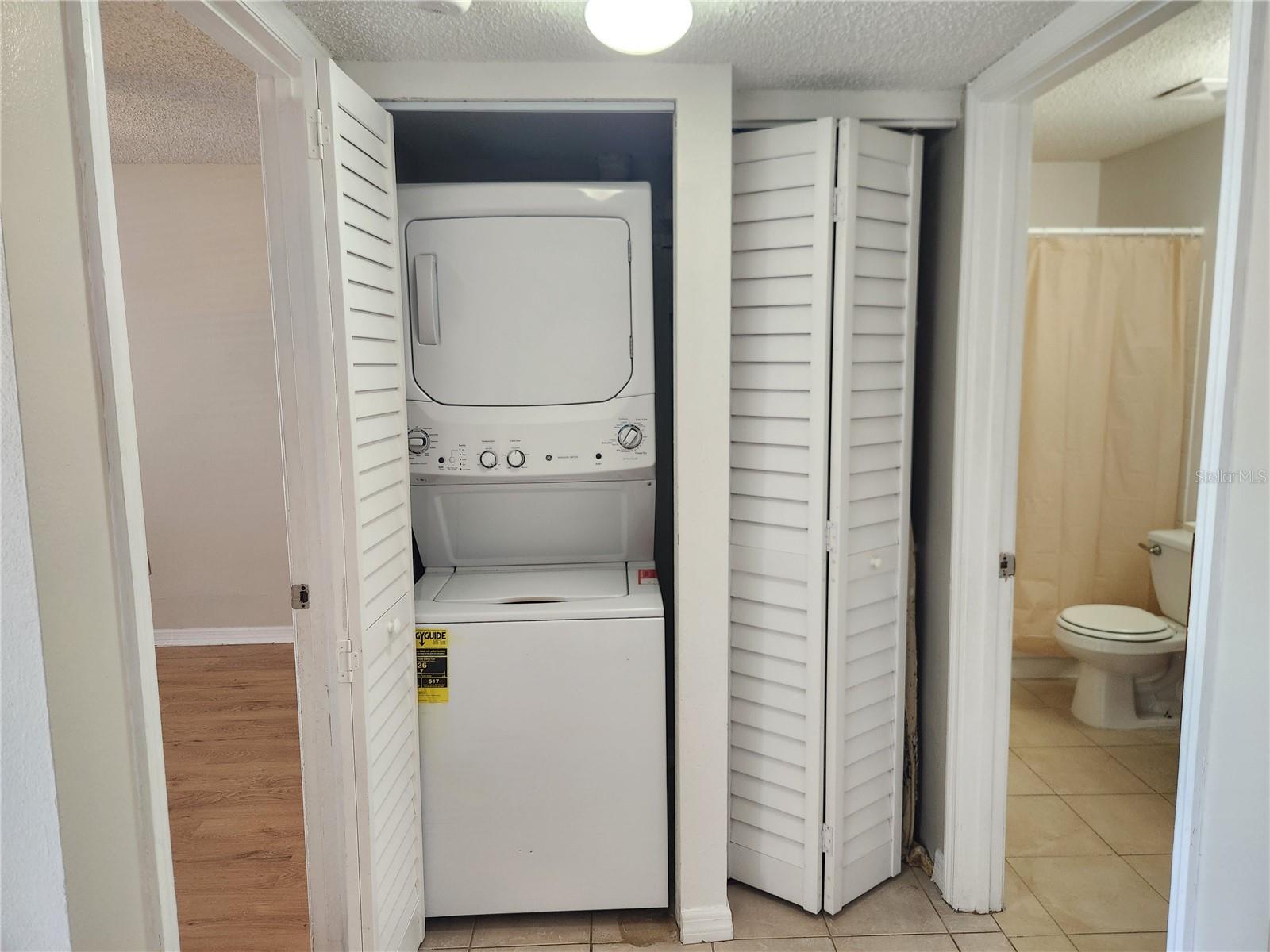Interior washer dryer!  Bonus!