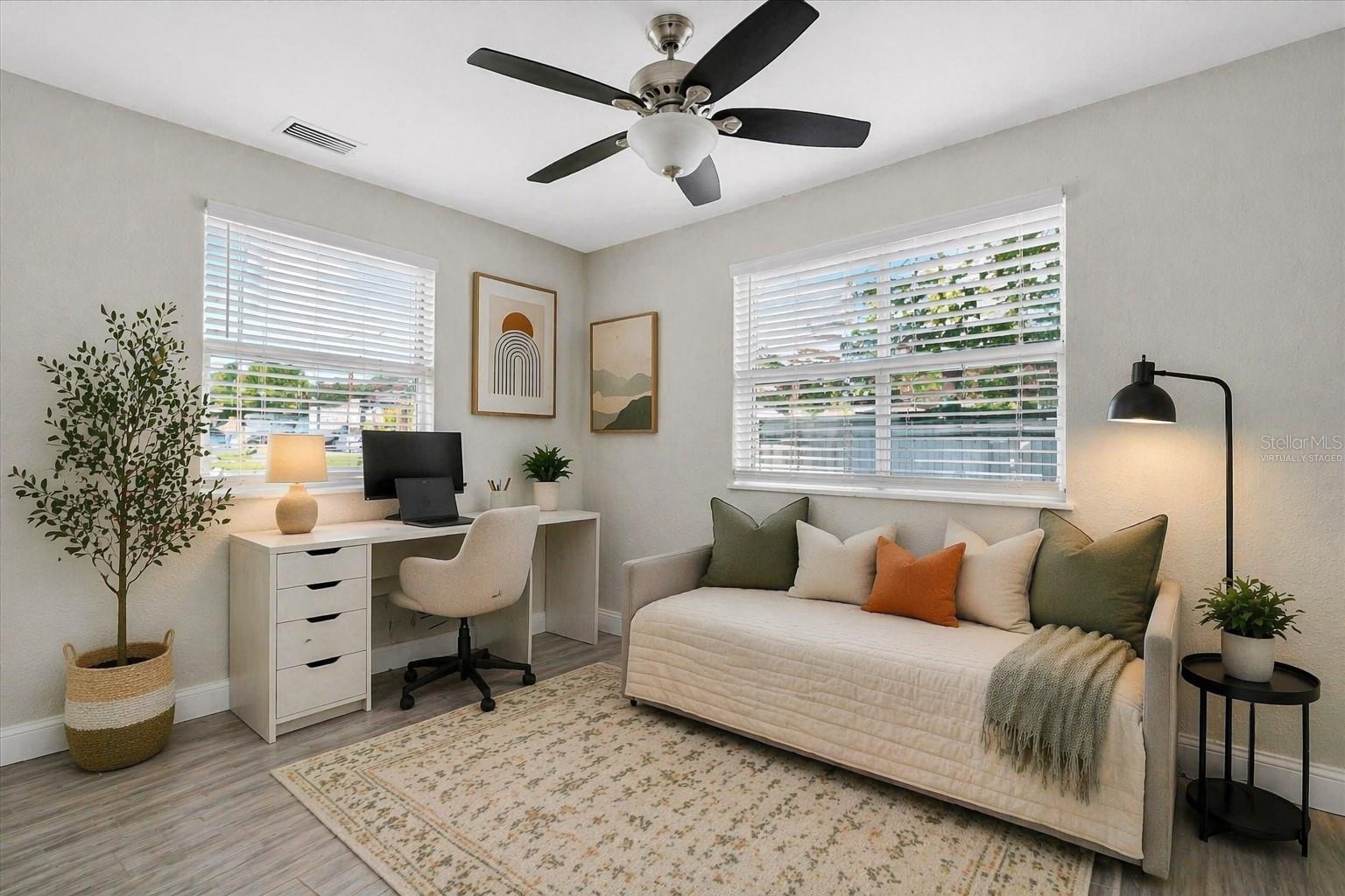 Guest Bedroom/Office - Virtually Staged