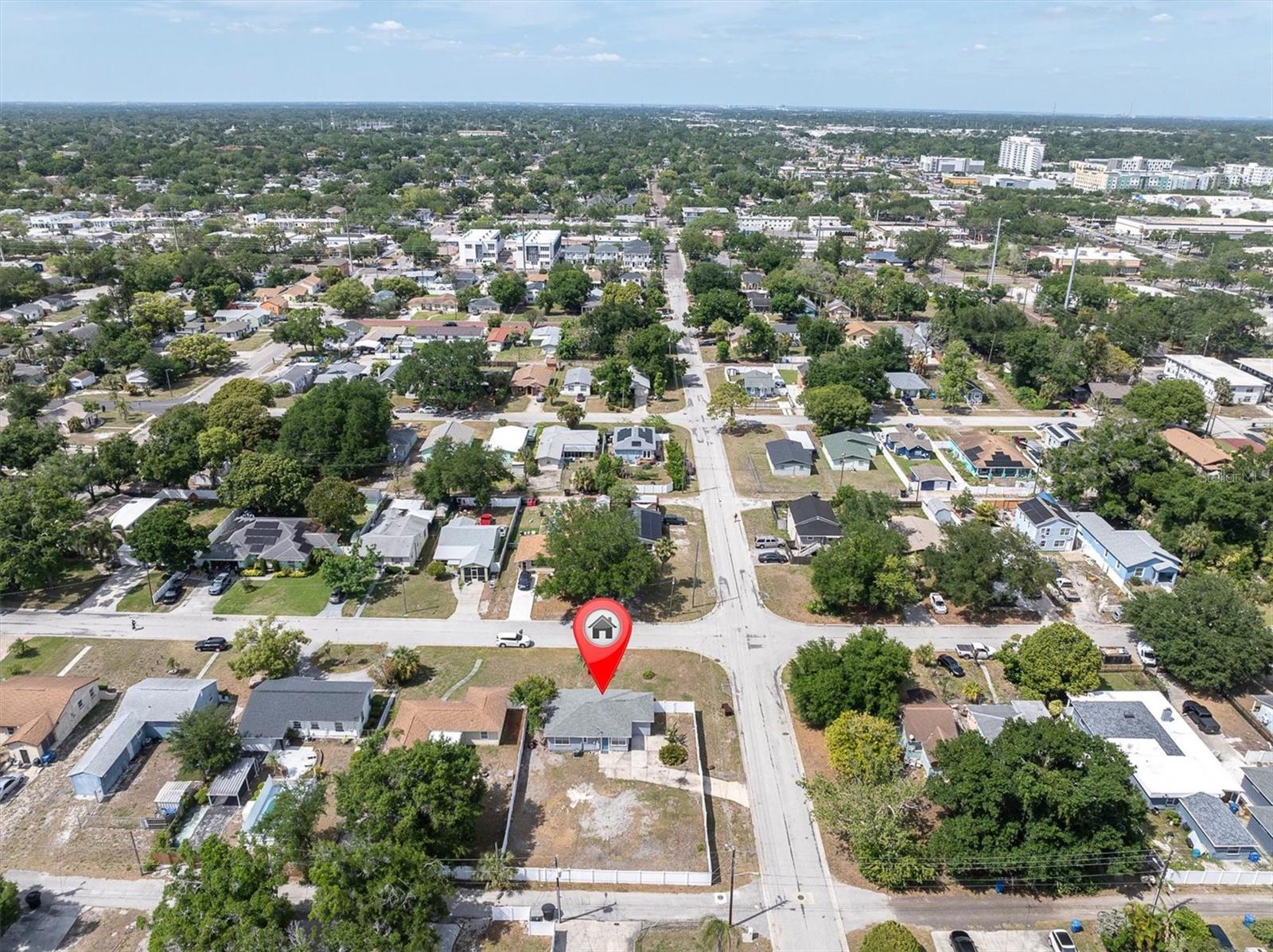 Aerial View - Alley Access