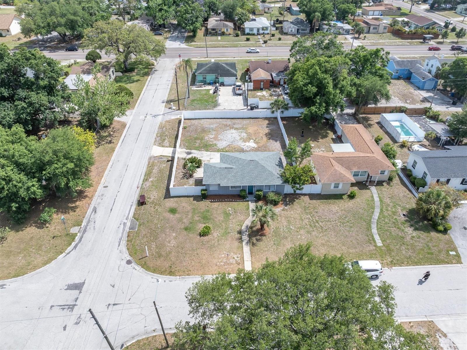 Aerial View - Large Lot Size