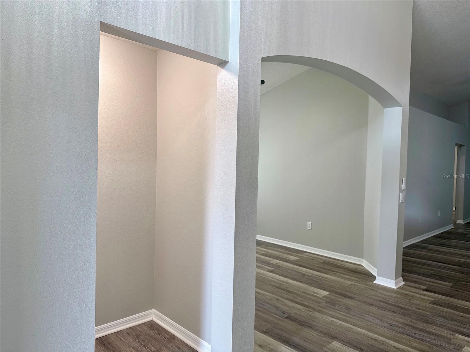 front hall and dining room entry