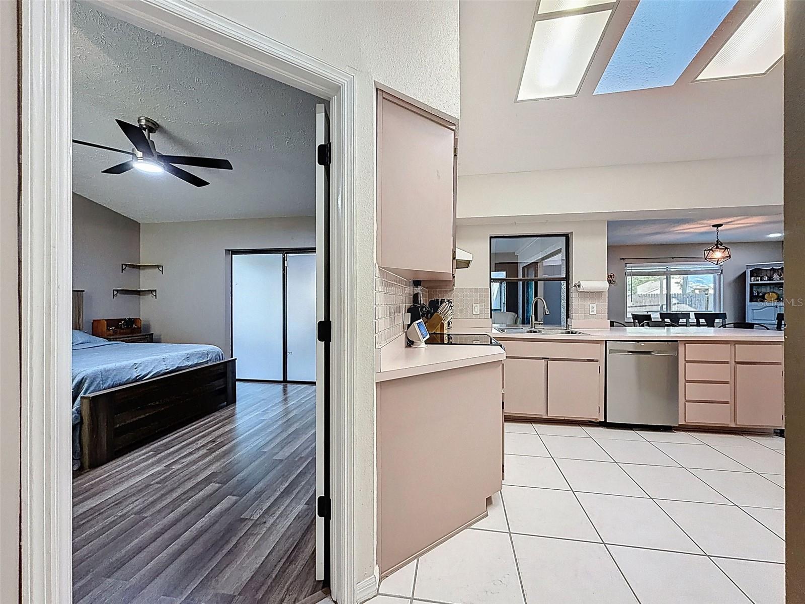 Kitchen Hall to Primary Bedroom