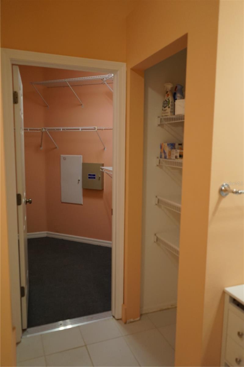 linen closet and walk in closet