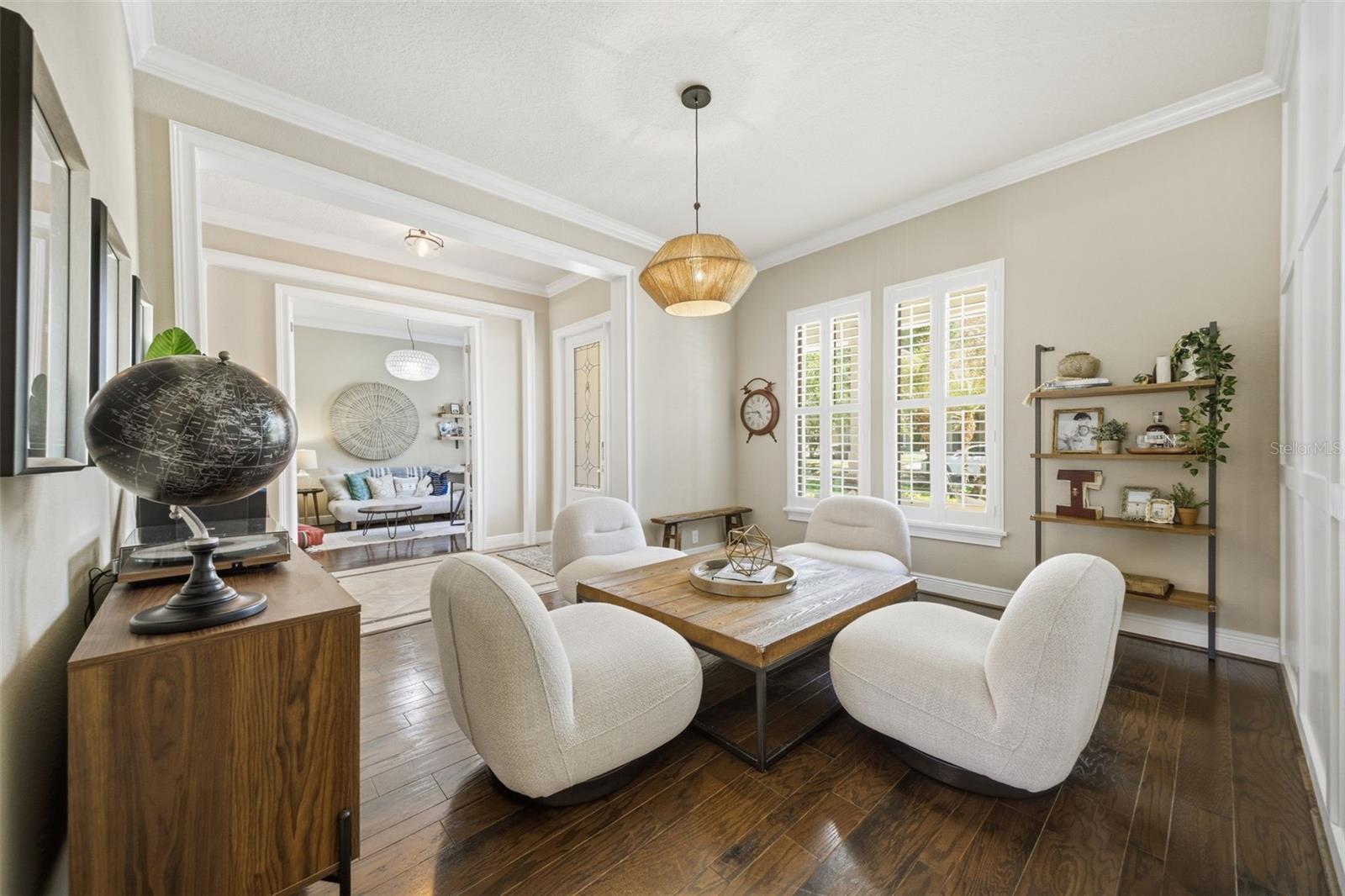 Formal dining room currently used as bourbon room.