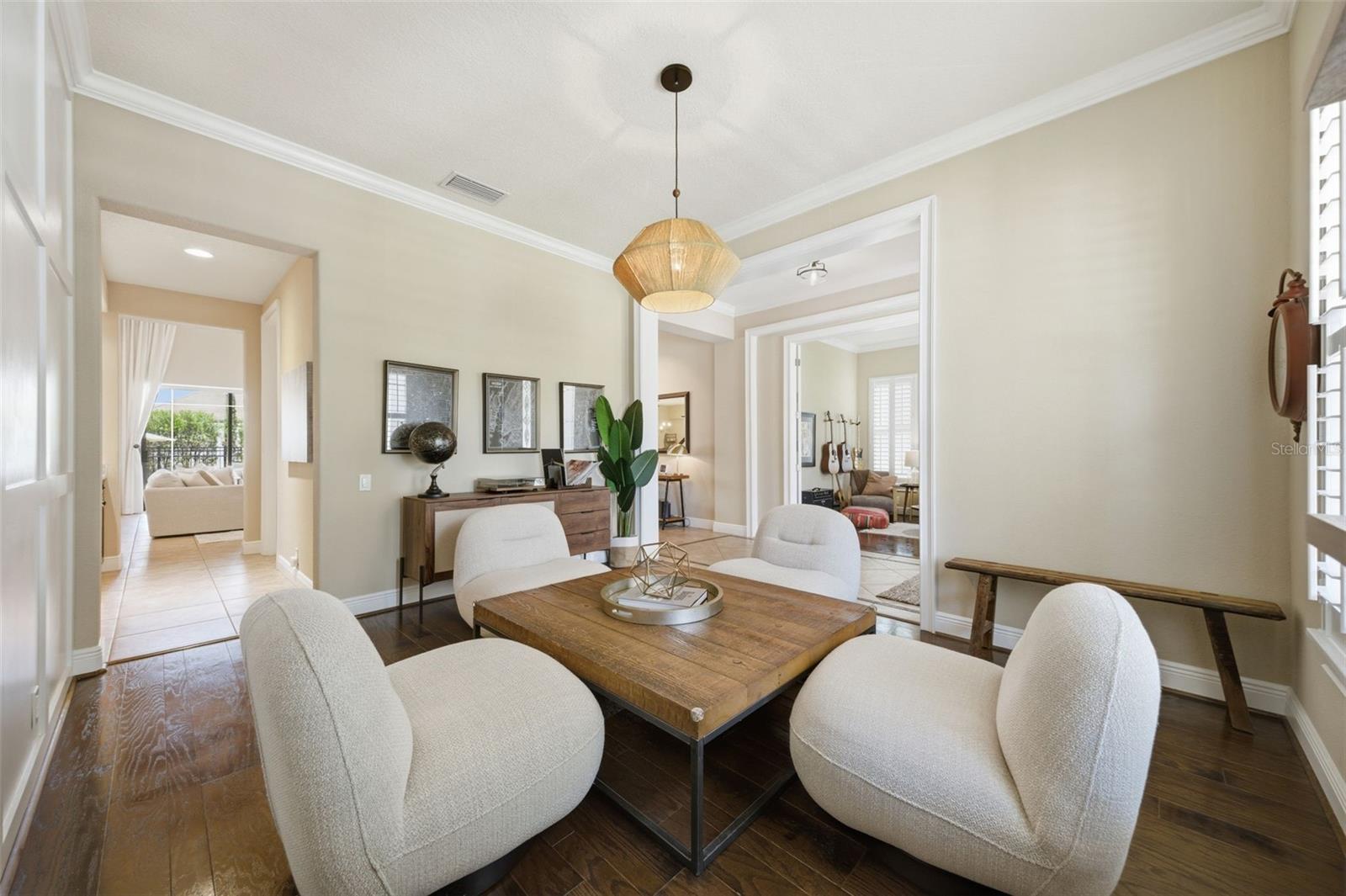 Formal dining room currently used as bourbon room.