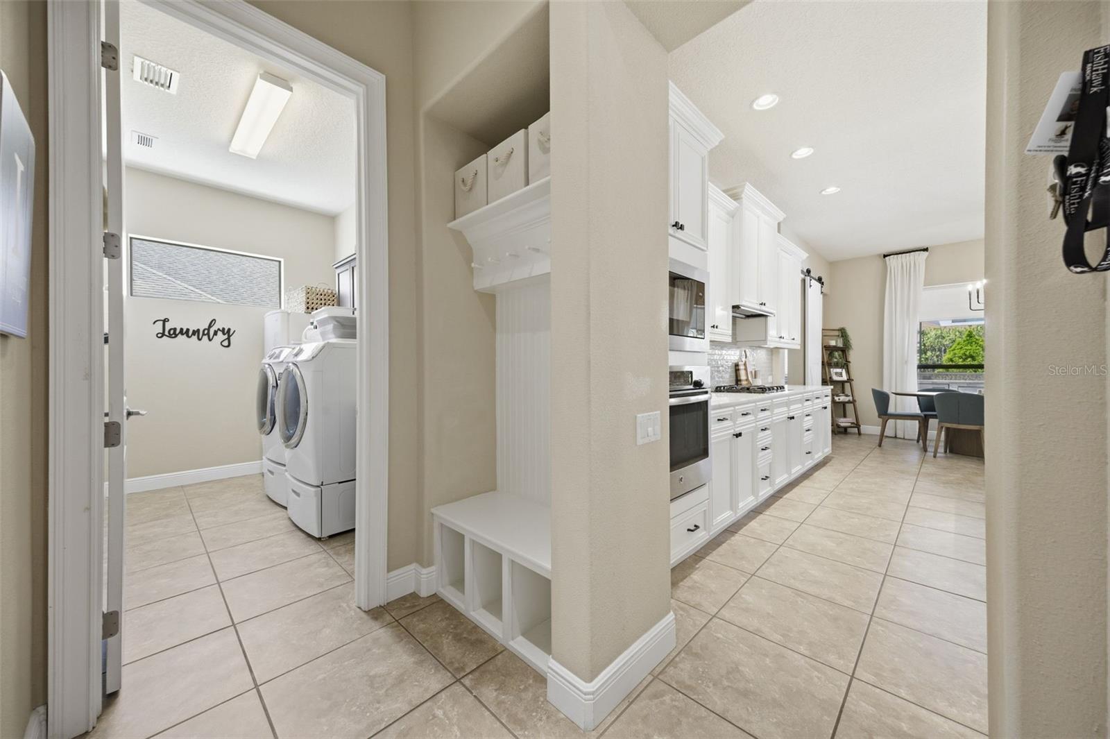 Main floor mudroom from garage entry.