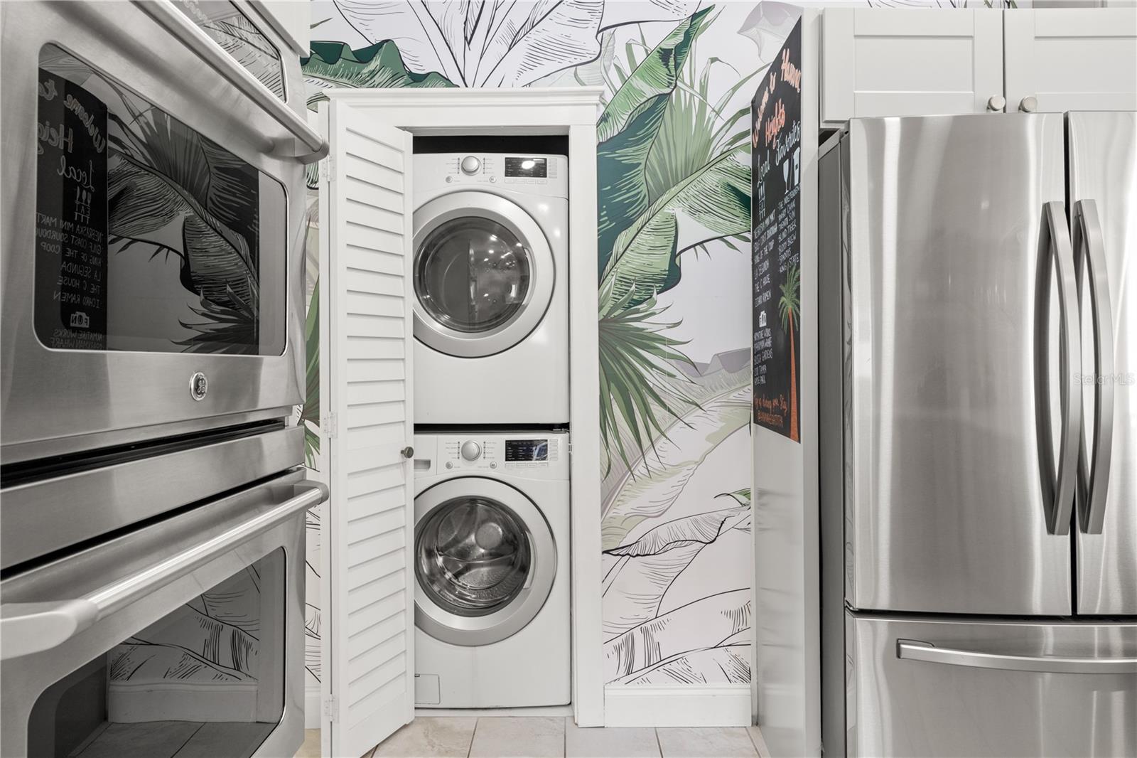 Includes washer & dryer