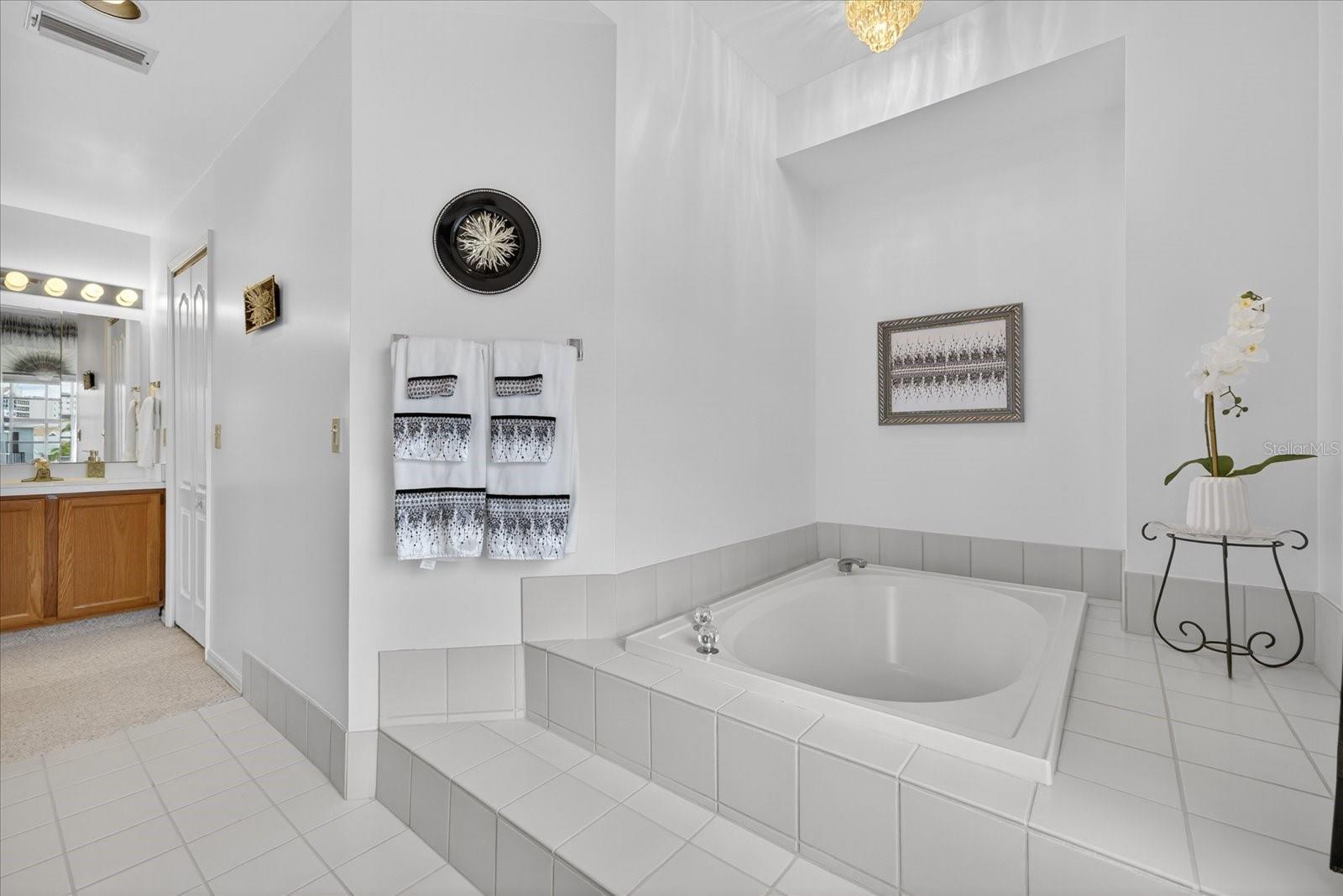 Primary ensuite luxury garden tub