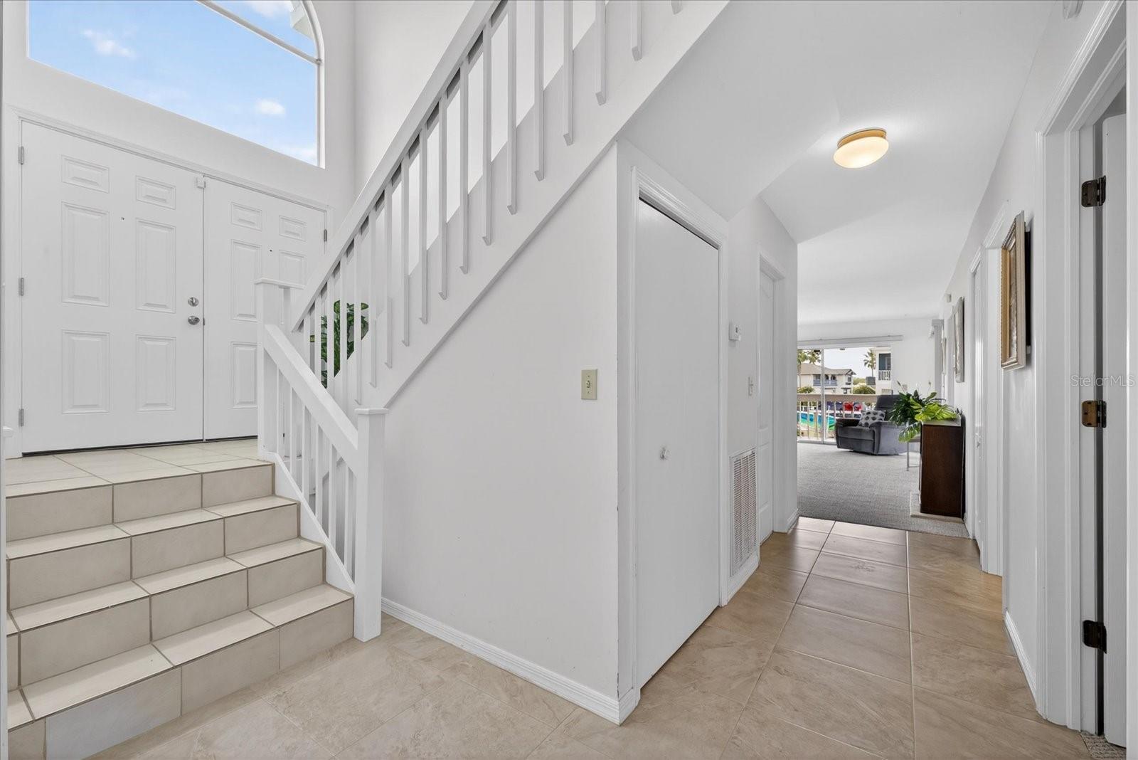 From front door entry to main level