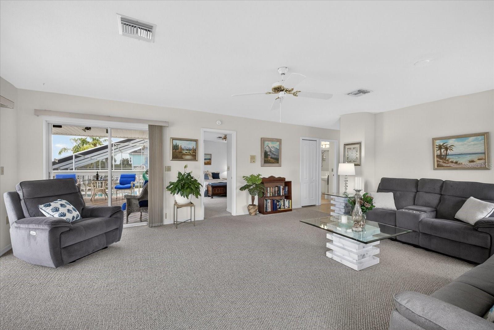 Family room looking toward guest room 3