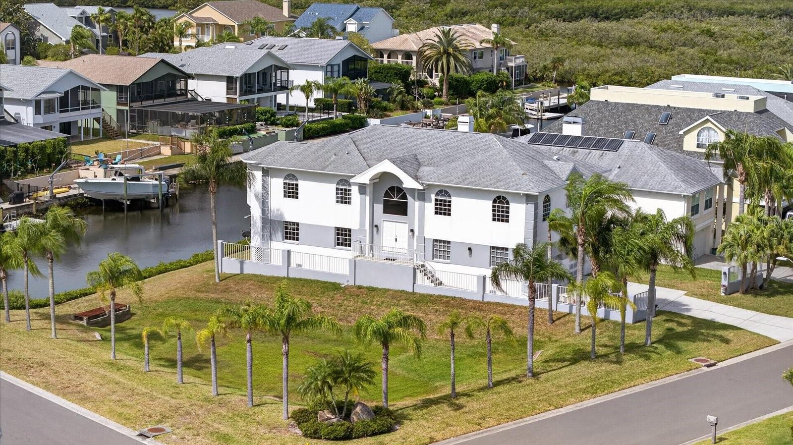 View from front corner of home's lot