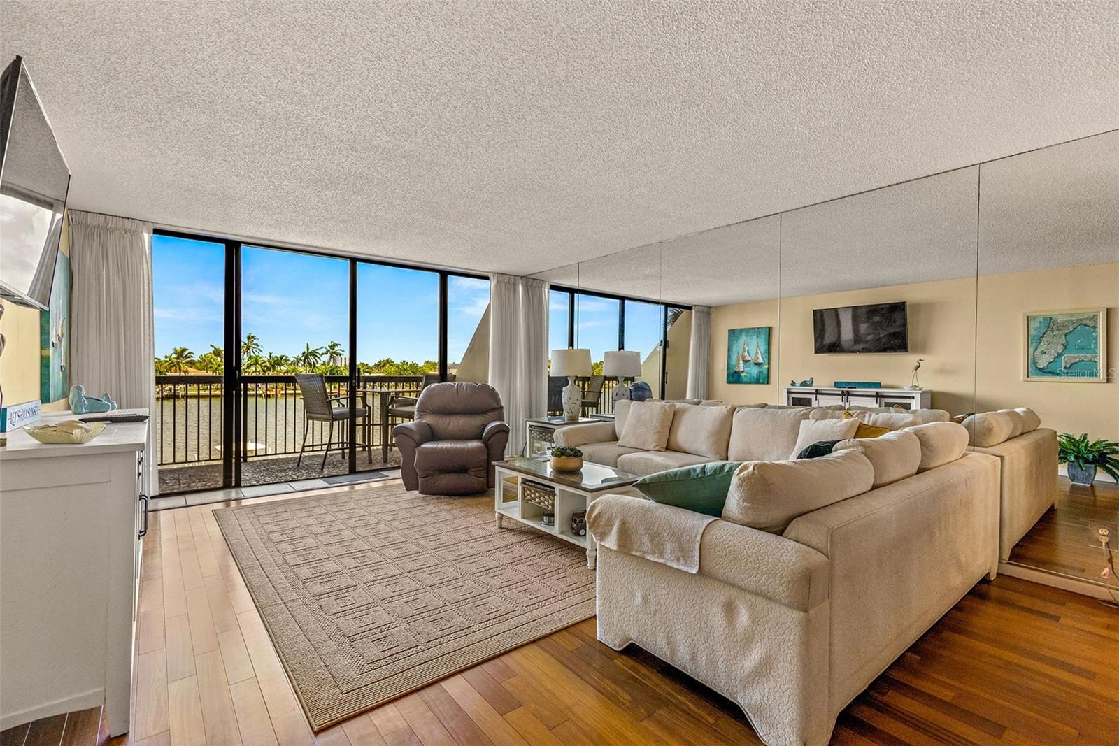 Water view from living room