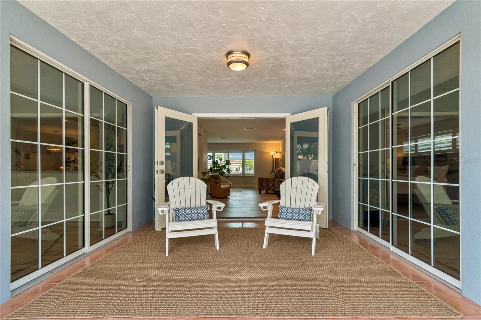 Lanai with seamless indoor-outdoor flow