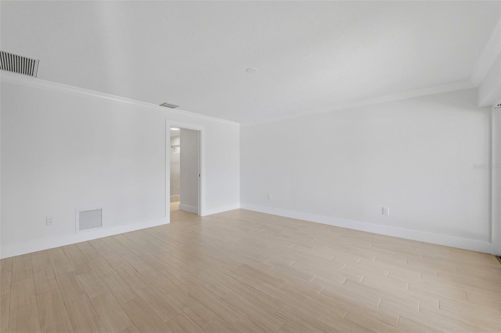 Primary bed with access to patio