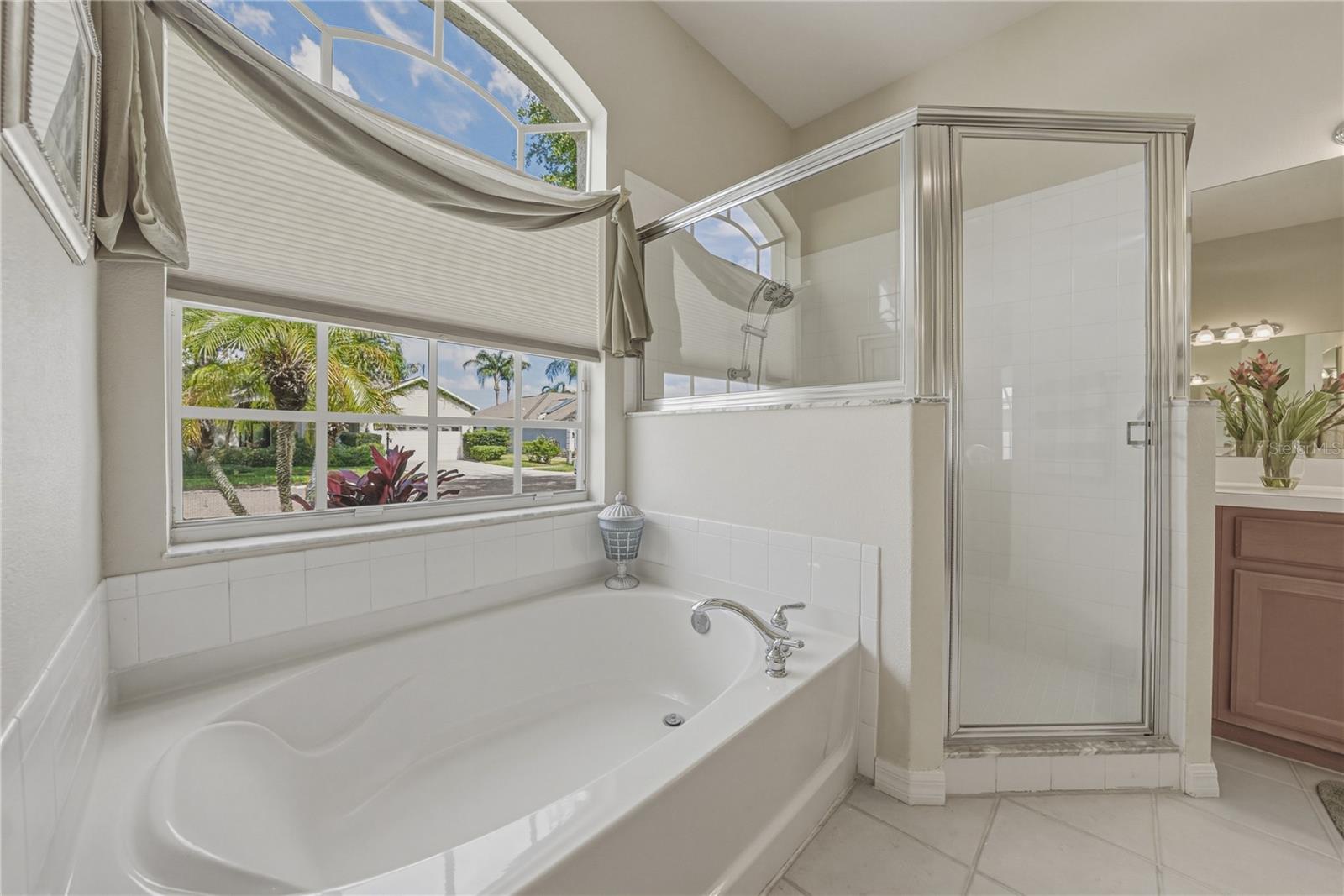 Ensuite - Double Vanity, soaking tub, water closet, walk-in shower