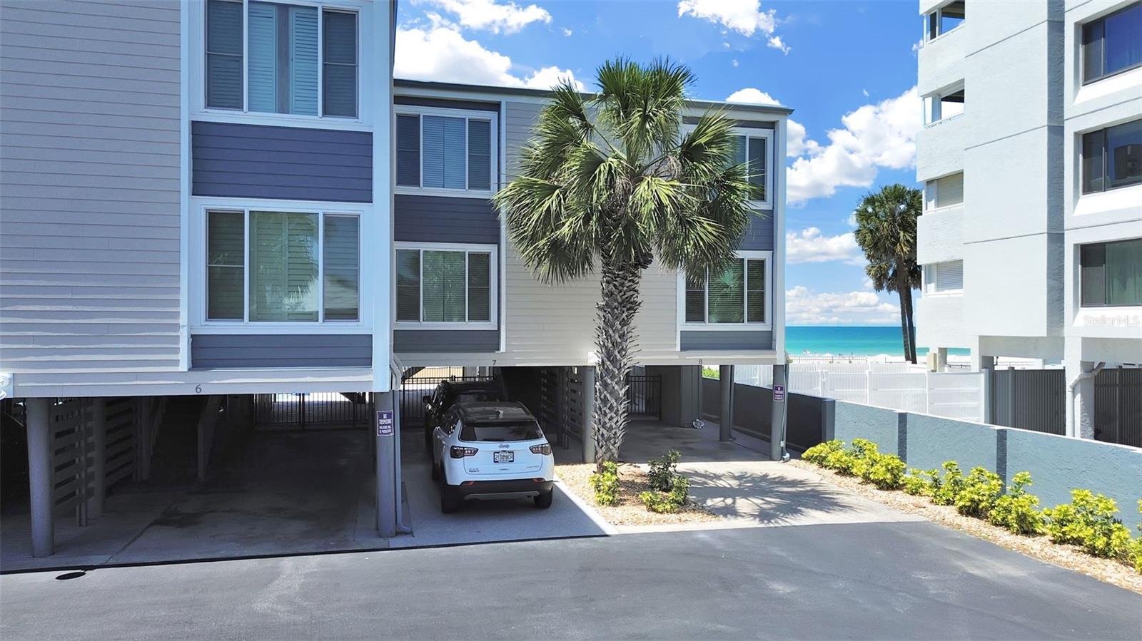 Condo association maintains the  landscape and common ground areas