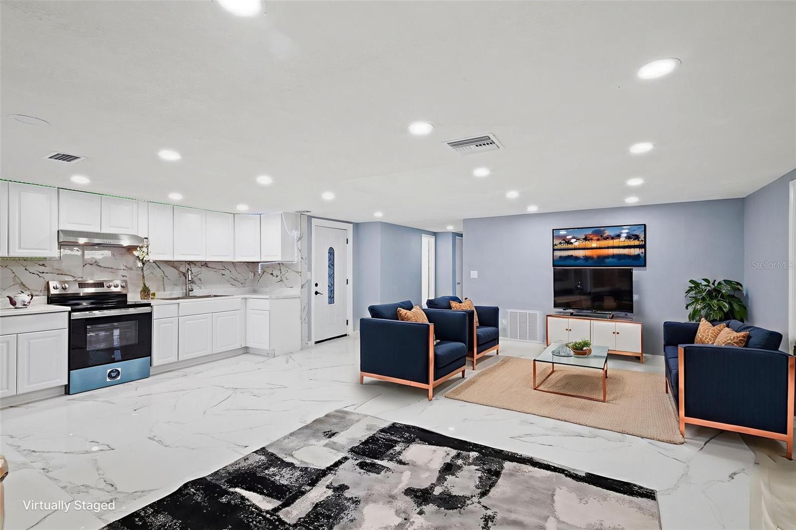 KITCHEN AND ENTRANCE