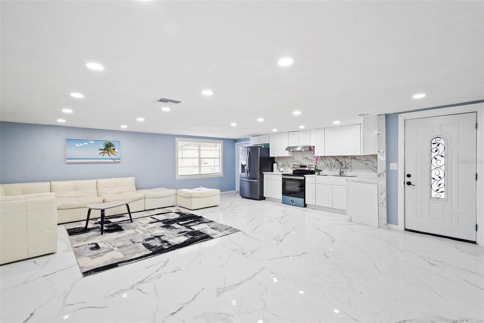 LIVING ROOM, DINING , KITCHEN AND ENTRANCE