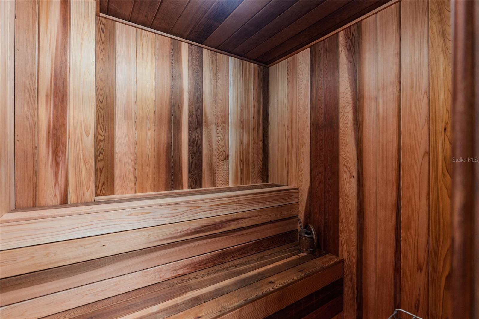 Clubhouse Sauna.