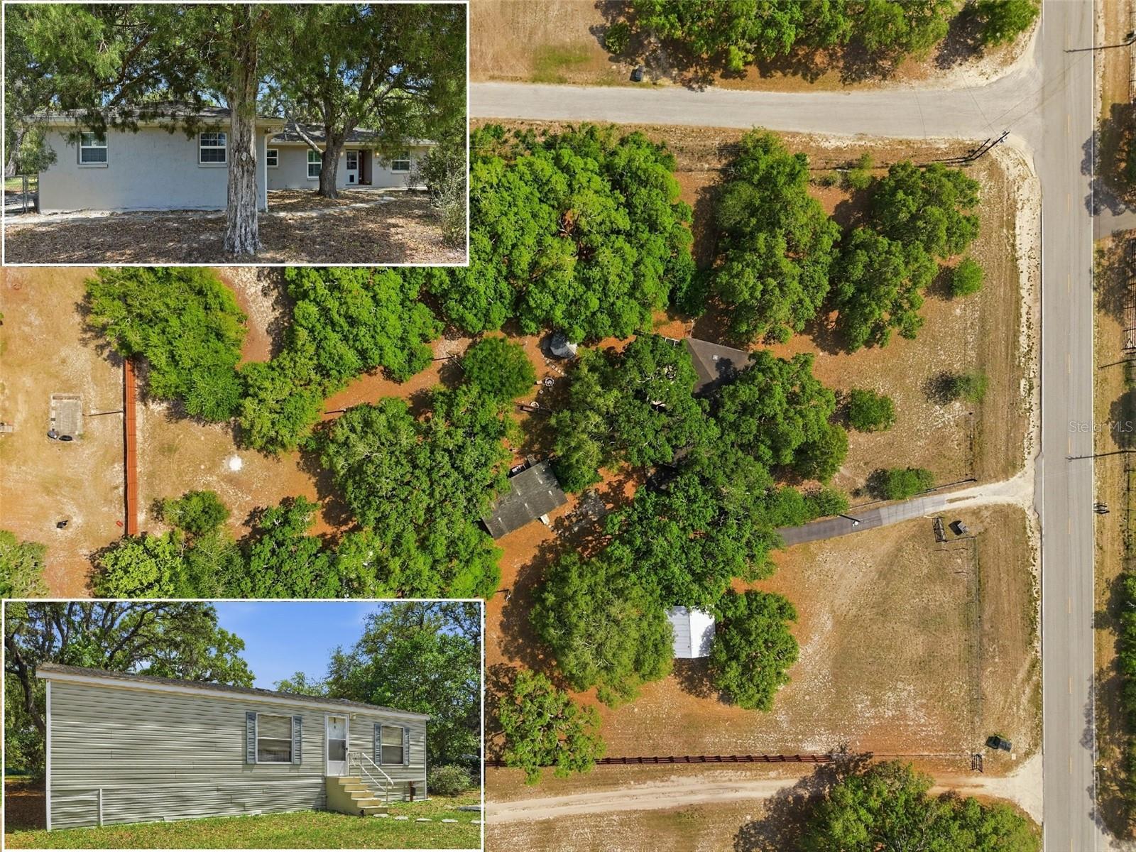 3 Acres, 3/2/2 Single Family Home, 2/2 Manufactured Home, Shed, Barn, Gazebo, Sunroom, and Screen Enclosed Hot Tub. Zoned AR, bring your farm animals, store your boat and RV, potential to build another home on the property!