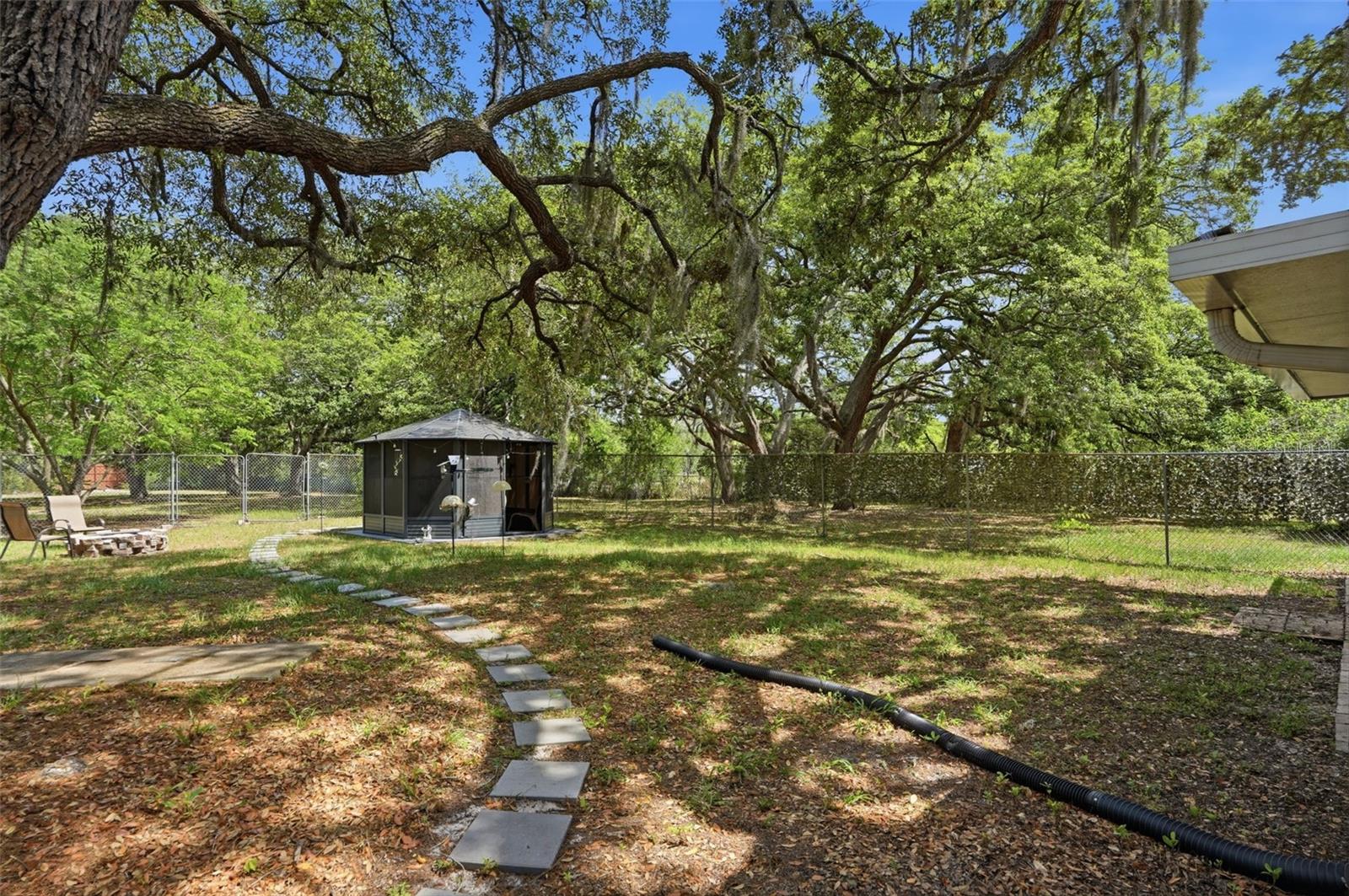 Gazebo with Solar Lights